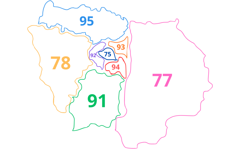 carte ile de france départements creif